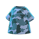 camiseta camuflaje [Azul] (Azul/Azul)