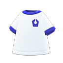camiseta sport [Azul] (Blanco/Azul)