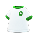 gymnastiekshirt [Groen] (Wit/Groen)