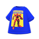 футболка с роботом [Синий] (Синий/Красный)