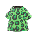 luipaard-T-⁠shirt [Groen] (Groen/Zwart)