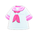 camiseta marinera [Rosa] (Blanco/Rosa)
