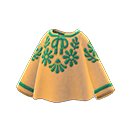 blouse campagnarde [Beige] (Beige/Vert)