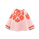 peasant blouse [Pink] (Pink/Orange)