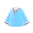 chemise à col marin [Bleu clair] (Bleu clair/Blanc)