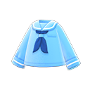 матросская блуза [Голубой] (Аквамариновый/Синий)