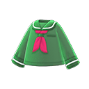 長袖水手服 [綠色] (綠色/粉紅色)