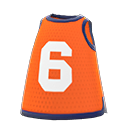 maillot d'athlétisme [6] (Orange/Blanc)