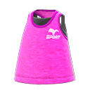 fitness tank [Pink] (Pink/Black)
