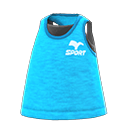 fitness tank [Light blue] (Aqua/Black)