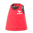 camisole d'exercice [Rouge] (Rouge/Noir)