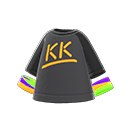 DJ KK Logo T恤 [霓虹橘色] (黑色/橘色)
