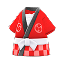 кимоно хаппи [Красный] (Красный/Белый)