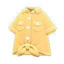 前绑结衬衫 [黄色] (黄色/黄色)