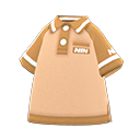 polo d'uniforme boutique [Brun] (Beige/Brun)