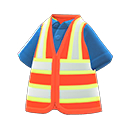 safety vest [Orange] (Orange/Blue)