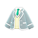 領帶學生服 [淺灰色] (灰色/綠色)