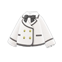 school uniform with ribbon [White] (White/Black)