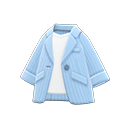 职业西装外套 [浅蓝色] (水蓝色/白色)