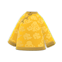 blusa de seda [Amarillo] (Naranja/Amarillo)