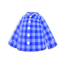 嘉頓格紋襯衫 [藍色] (藍色/白色)