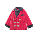 flashy jacket [Berry red] (Red/Black)