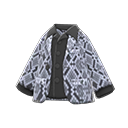 蟒蛇紋外套 [灰色] (灰色/黑色)