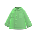 camicia con colletto aperto [Verde] (Verde/Verde)