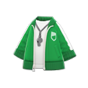 前開式運動服 [綠色] (綠色/白色)