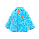 veste de ski [Bleu clair] (Bleu clair/Orange)