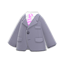деловой пиджак [Серый] (Серый/Розовый)