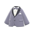 tuxedo jacket [Gray] (Gray/White)