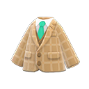 tweed jacket [Beige] (Beige/Green)