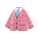 saco de tweed [Rosa] (Rosa/Turquesa)