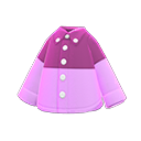 двуцветная рубашка [Фиолетовый] (Розовый/Фиолетовый)