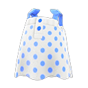 gestippeld hemdje [Blauw] (Wit/Blauw)