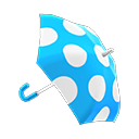 파란 물방울 우산