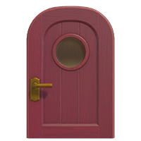 burgundy basic door