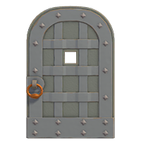gray iron door