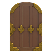 brown zen door