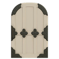 white zen door