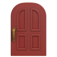 red common door