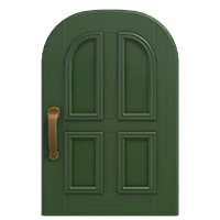 green common door