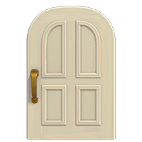 white common door