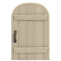 white rustic door