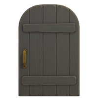 black rustic door