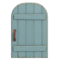 blue rustic door