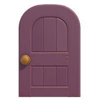 purple wooden door
