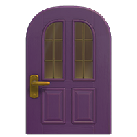 purple vertical-panes door