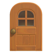 maple windowed door